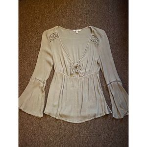 Bleuh Ciel Peasant Top